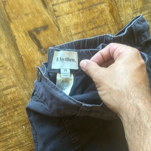 Rhythm Linen Beach Pant Charcoal - Picture 2 of 3